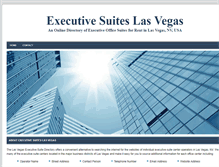 Tablet Screenshot of executive-suites-las-vegas.net